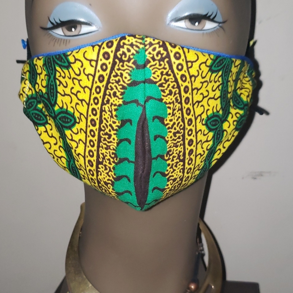 Face mask jamaican colors